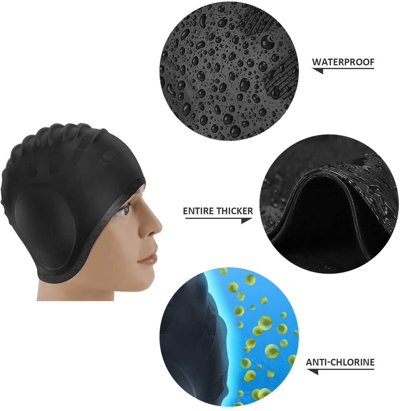 الكبار قبعات السباحة الرجال ال - مراجعة Aquatic Sports Cap وسعره